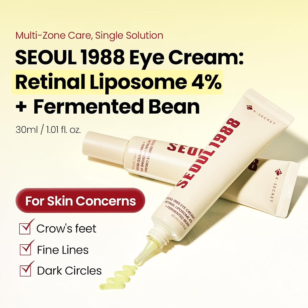 K-SECRET SEOUL 1988 Eye Cream Retinal Liposome 4% + Fermented Bean 30ml