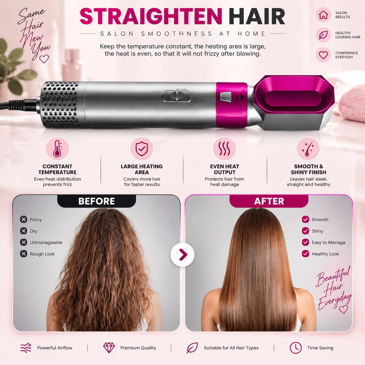 5 in 1 Hot Air Hair Styler & Volumizing Brush