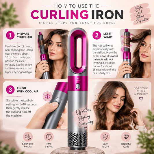 5 in 1 Hot Air Hair Styler & Volumizing Brush