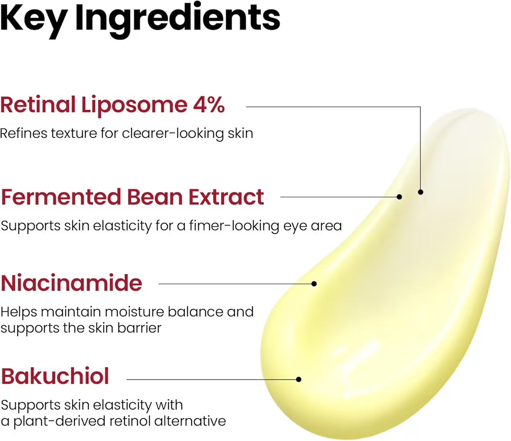 K-SECRET SEOUL 1988 Eye Cream Retinal Liposome 4% + Fermented Bean 30ml