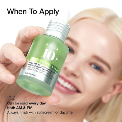 ANUA Azelaic Acid 10 Hyaluron Redness Soothing Serum 30ml